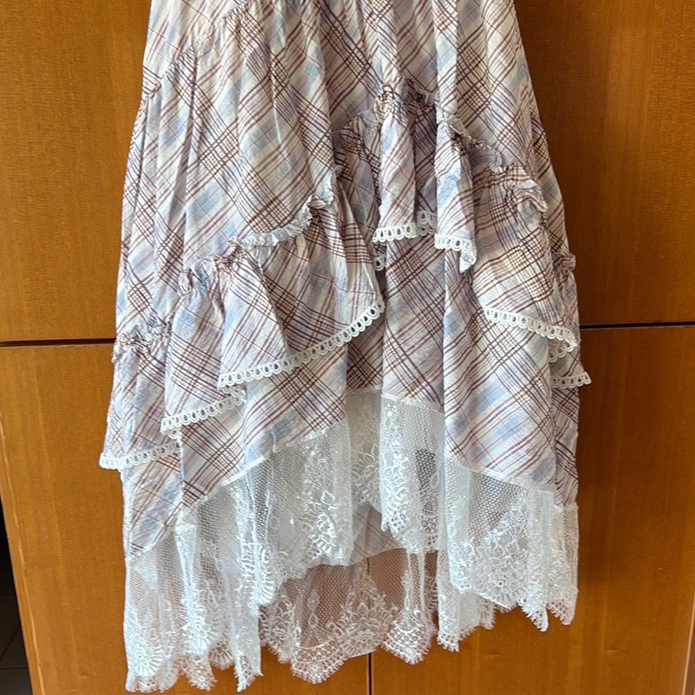 Anthropologie The Bobbi Asymmetrical Ruffled Tiered Midi - Picture 6 of 6